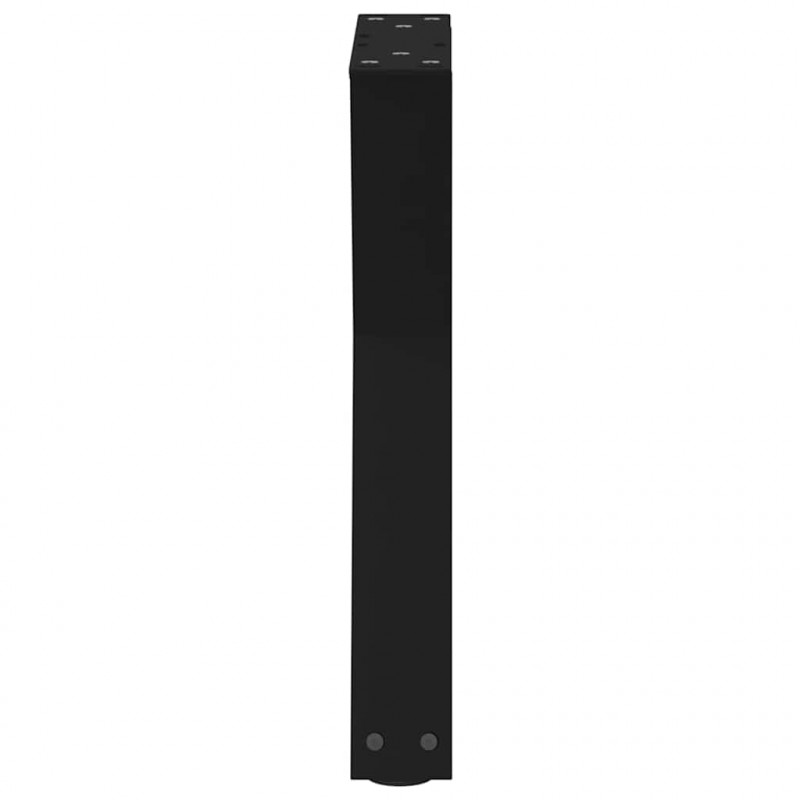 Nogi do stolika kawowego 2 szt. Czarne 38x(42-43,3) cm Stal