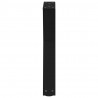 Nogi do stolika kawowego 2 szt. Czarne 38x(42-43,3) cm Stal