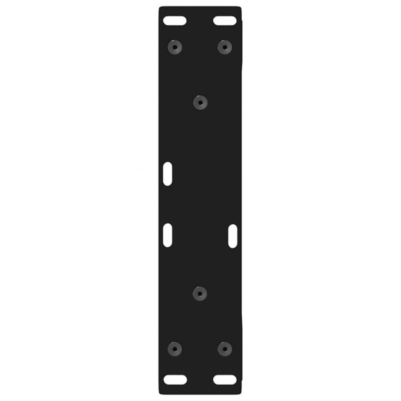 Nogi do stolika kawowego 2 szt. Czarne 38x(42-43,3) cm Stal