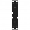 Nogi do stolika kawowego 2 szt. Czarne 38x(42-43,3) cm Stal