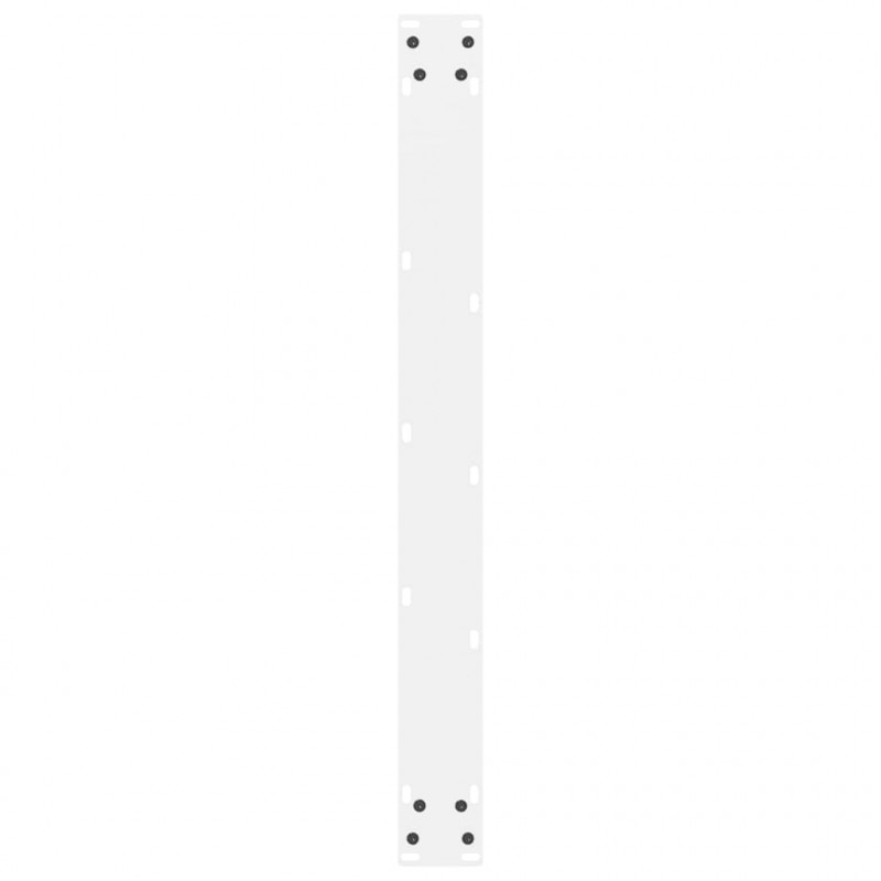 Nogi do stołu jadalnego białe 2 szt. 80x(72-73) cm stal