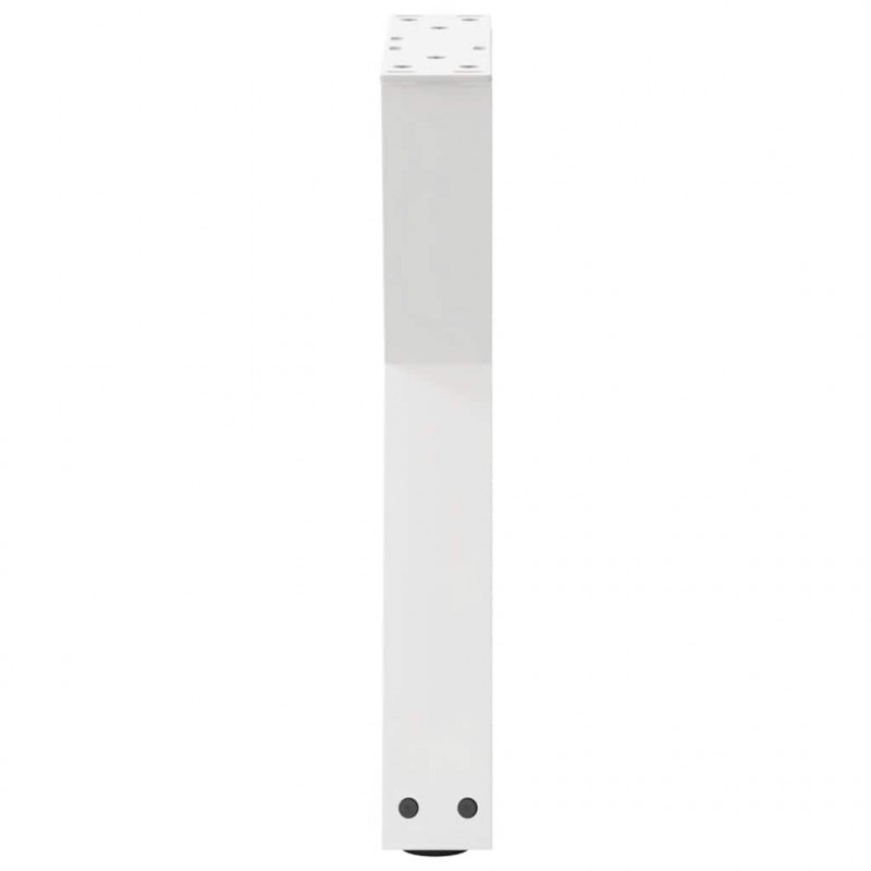 Nogi do stolika kawowego 2 szt. Białe 38x(42-43,3) cm Stal