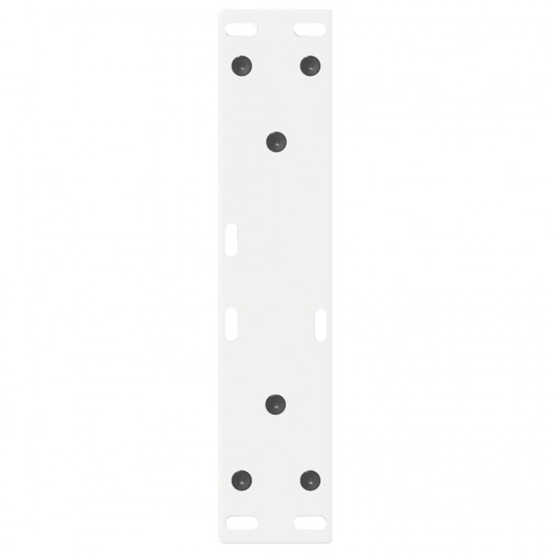 Nogi do stolika kawowego 2 szt. Białe 38x(42-43,3) cm Stal