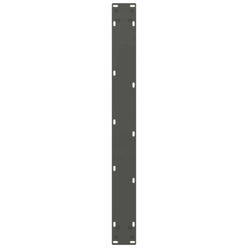 Nogi do stołu jadalnego Antracyt 2 szt. 80x(72-73) cm Stal