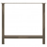 Nogi do stołu jadalnego Naturalna stal 2 szt. 80x(72-73) cm Stal
