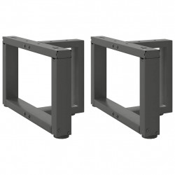 Nogi do stolika kawowego w kształcie litery T 2 szt. Antracyt 40x25x(30-31) cm Stal