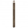 Nogi do stołu jadalnego Naturalna stal 2 szt. 80x(72-73) cm Stal