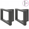 Nogi do stolika kawowego w kształcie litery T 2 szt. Antracyt 40x25x(30-31) cm Stal