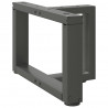 Nogi do stolika kawowego w kształcie litery T 2 szt. Antracyt 40x25x(30-31) cm Stal