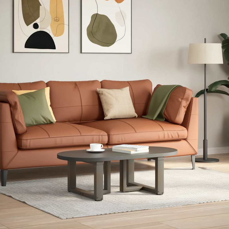 Nogi do stolika kawowego w kształcie litery T 2 szt. Czarne 40x25x(30-31) cm Stal