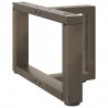 Nogi do stolika kawowego w kształcie litery T 2 szt. Czarne 40x25x(30-31) cm Stal