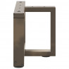 Nogi do stolika kawowego w kształcie litery T 2 szt. Czarne 40x25x(30-31) cm Stal