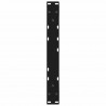 Nogi do stolika kawowego 2 szt. Czarne 50x(42-43,3) cm Stal