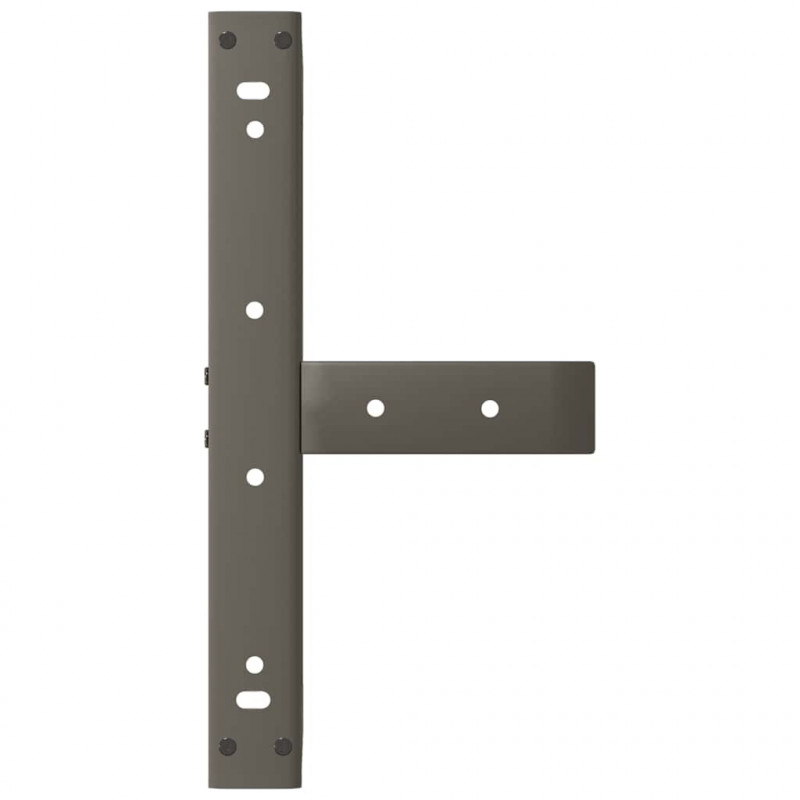 Nogi do stolika kawowego w kształcie litery T 2 szt. Czarne 40x25x(30-31) cm Stal