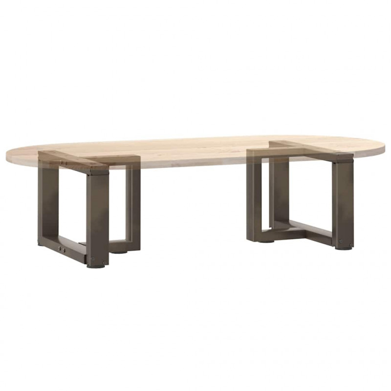 Nogi do stolika kawowego w kształcie litery T 2 szt. Czarne 40x25x(30-31) cm Stal