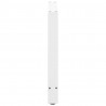 Nogi do stołu jadalnego białe 2 szt. 90x(72-73) cm stal