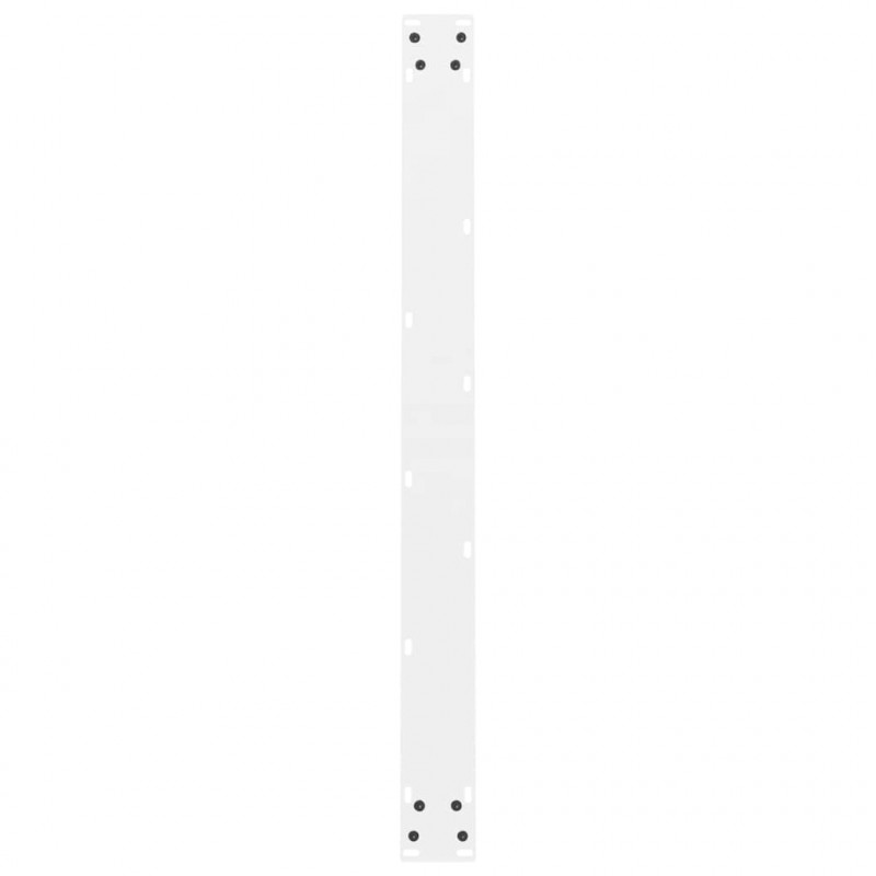 Nogi do stołu jadalnego białe 2 szt. 90x(72-73) cm stal