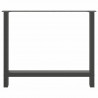 Nogi do stołu jadalnego Antracyt 2 szt. 90x(72-73) cm Stal
