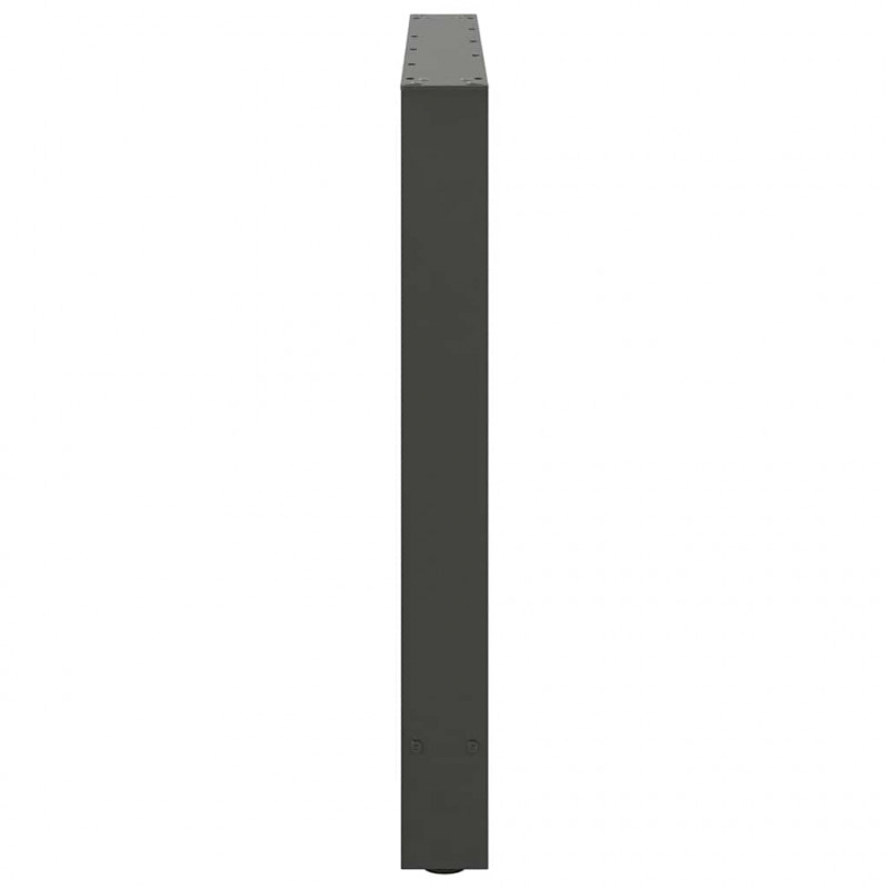 Nogi do stołu jadalnego Antracyt 2 szt. 90x(72-73) cm Stal