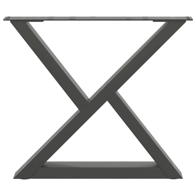 Nogi do stolika kawowego 2 szt. Antracyt 50x(42-43,3) cm Stal