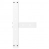 Nogi do stolika kawowego w kształcie litery T 2 szt. Białe 50x25x(30-31) cm Stal