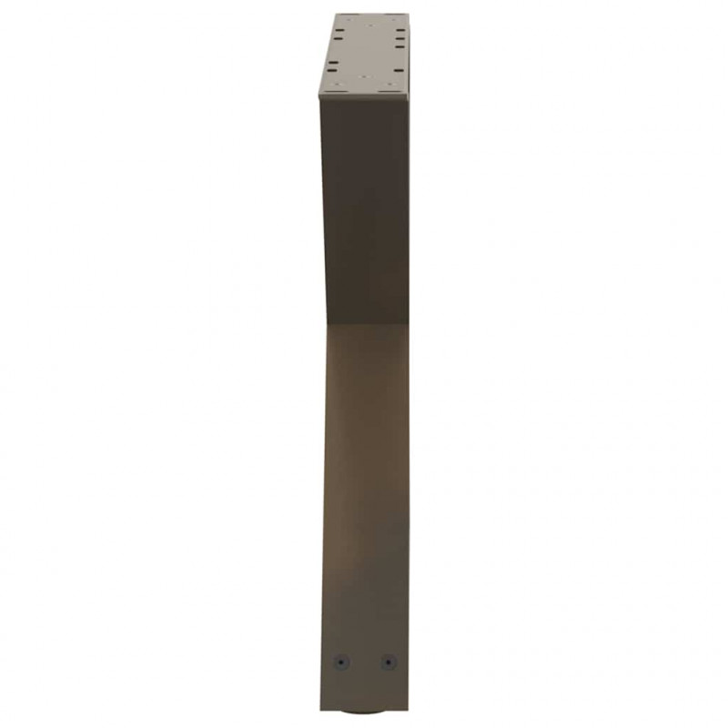 Nogi do stolika kawowego 2 szt. Naturalna stal 50x(42-43,3) cm Stal