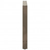 Nogi do stołu jadalnego Naturalna stal 2 szt. 90x(72-73) cm Stal