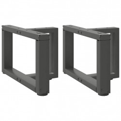 Nogi do stolika kawowego w kształcie litery T 2 szt. Antracyt 50x25x(30-31) cm Stal