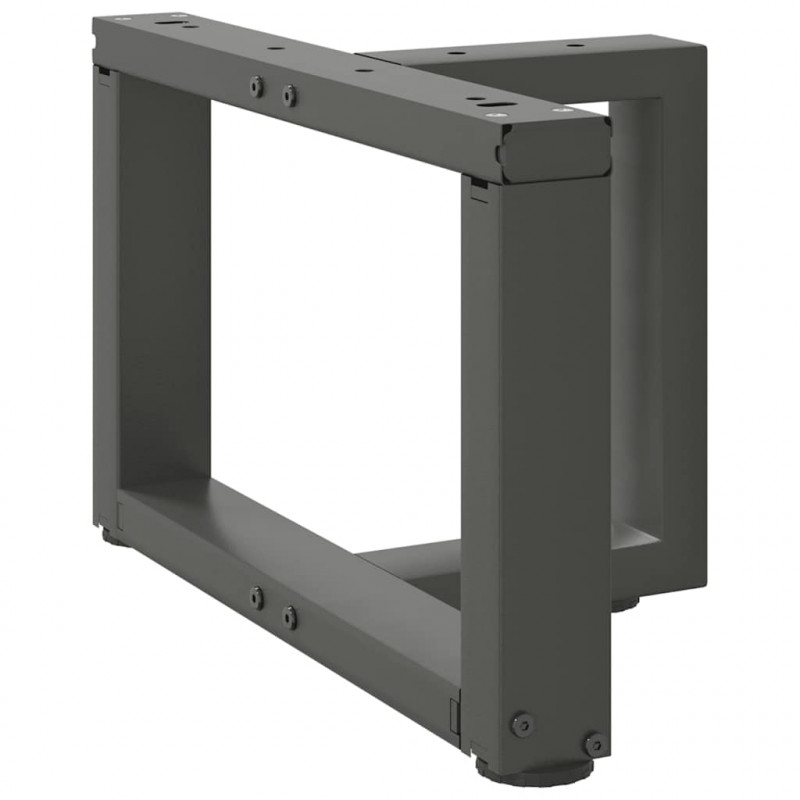 Nogi do stolika kawowego w kształcie litery T 2 szt. Antracyt 50x25x(30-31) cm Stal