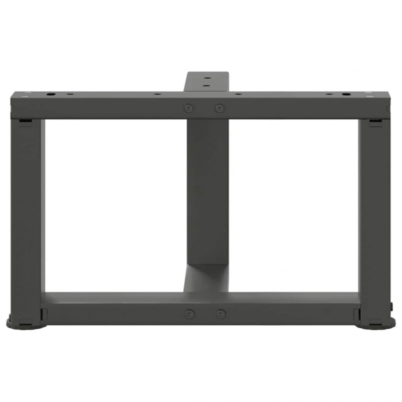 Nogi do stolika kawowego w kształcie litery T 2 szt. Antracyt 50x25x(30-31) cm Stal