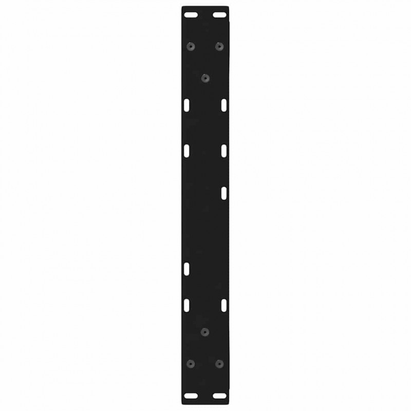 Nogi do stolika kawowego 2 szt. Czarne 60x(42-43,3) cm Stal