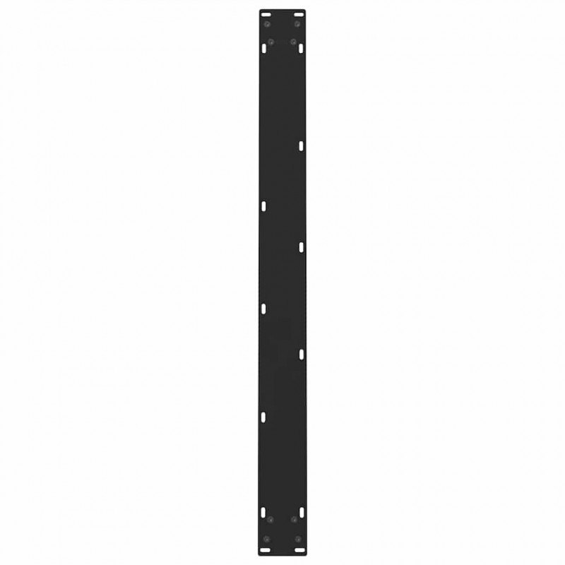 Nogi do stołu jadalnego czarne 2 szt. 100x(72-73) cm stal