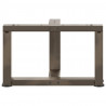 Nogi do stolika kawowego w kształcie litery T 2 szt. Czarne 50x25x(30-31) cm Stal