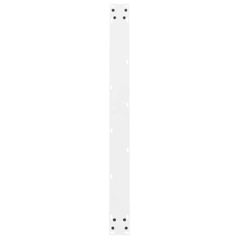 Nogi do stołu jadalnego białe 2 szt. 100x(72-73) cm stal