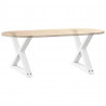Nogi do stolika kawowego 2 szt. Białe 60x(42-43,3) cm Stal