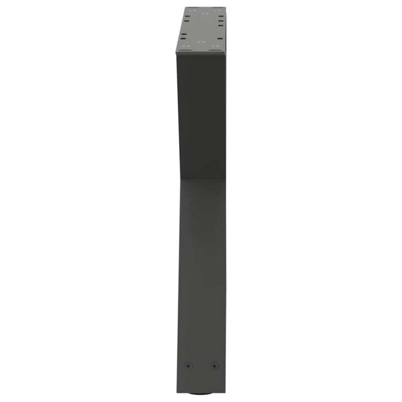 Nogi do stolika kawowego 2 szt. Antracyt 60x(42-43,3) cm Stal