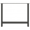 Nogi do stołu jadalnego Antracyt 2 szt. 100x(72-73) cm Stal