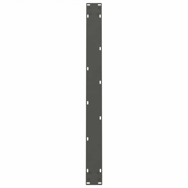 Nogi do stołu jadalnego Antracyt 2 szt. 100x(72-73) cm Stal