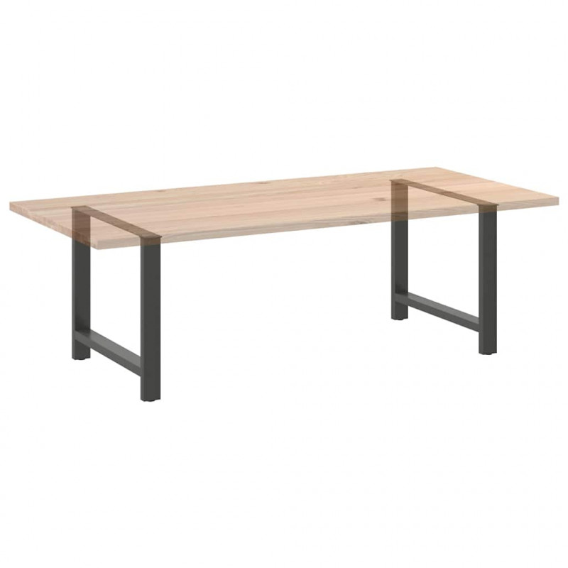Nogi do stołu jadalnego Antracyt 2 szt. 100x(72-73) cm Stal