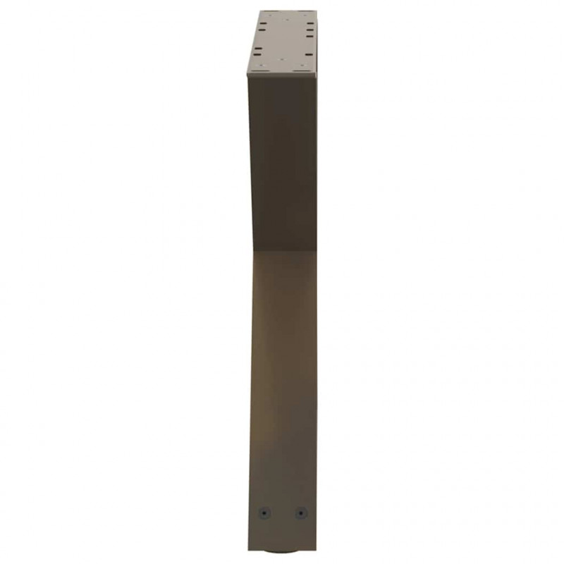 Nogi do stolika kawowego 2 szt. Naturalna stal 60x(42-43,3) cm Stal