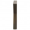 Nogi do stolika kawowego 2 szt. Naturalna stal 60x(42-43,3) cm Stal