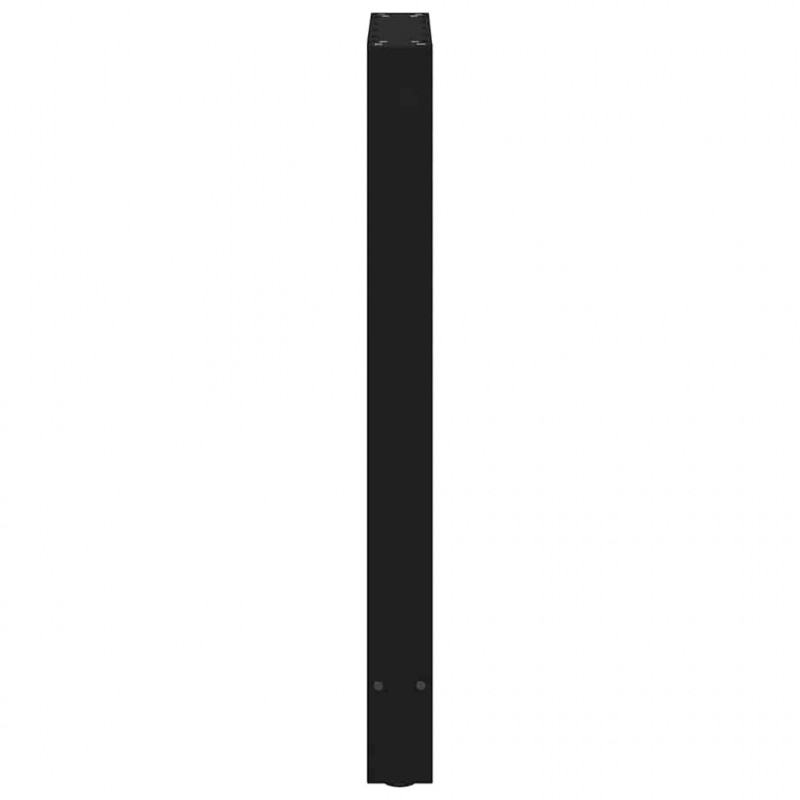 Nogi do stołu barowego czarne 2 szt. 40x(90-91) cm stal