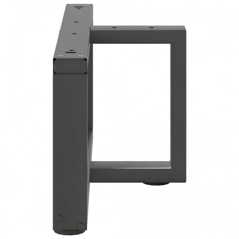 Nogi do stolika kawowego w kształcie litery T 2 szt. Antracyt 60x25x(30-31) cm Stal
