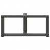 Nogi do stolika kawowego w kształcie litery T 2 szt. Antracyt 60x25x(30-31) cm Stal