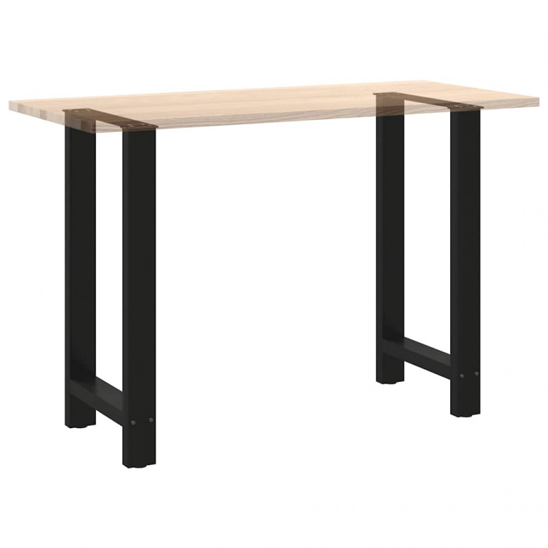 Nogi do stołu barowego czarne 2 szt. 40x(90-91) cm stal