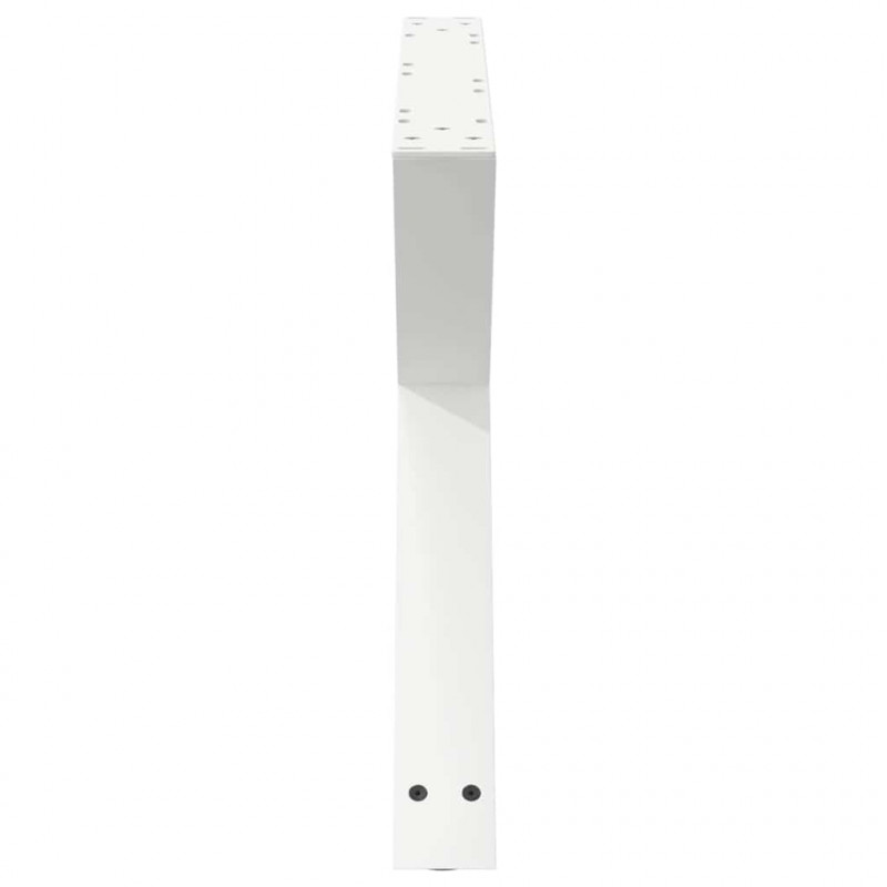 Nogi do stolika kawowego 2 szt. Białe 70x(42-43,3) cm Stal