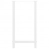Nogi do stołu barowego białe 2 szt. 40x(90-91) cm stal