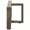 Nogi do stolika kawowego w kształcie litery T 2 szt. Czarne 60x25x(30-31) cm Stal