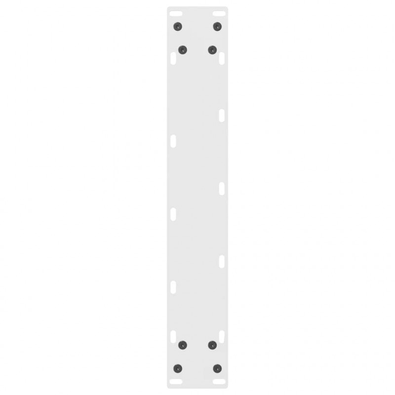 Nogi do stołu barowego białe 2 szt. 40x(90-91) cm stal