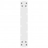 Nogi do stołu barowego białe 2 szt. 40x(90-91) cm stal